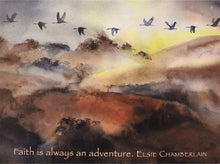 Load image into Gallery viewer, Art for Haiti - Print - Flying Ducks-Sunset