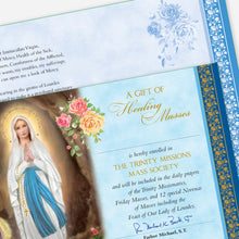 Load image into Gallery viewer, Healing Mass Card - Our Lady of Lourdes 1