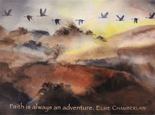 Load image into Gallery viewer, Art for Haiti - Print - Flying Ducks-Sunset
