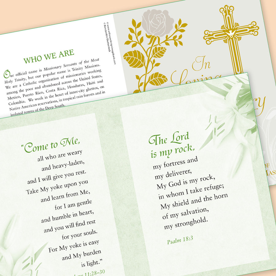 Memorial Mass Card – Trinity Missions