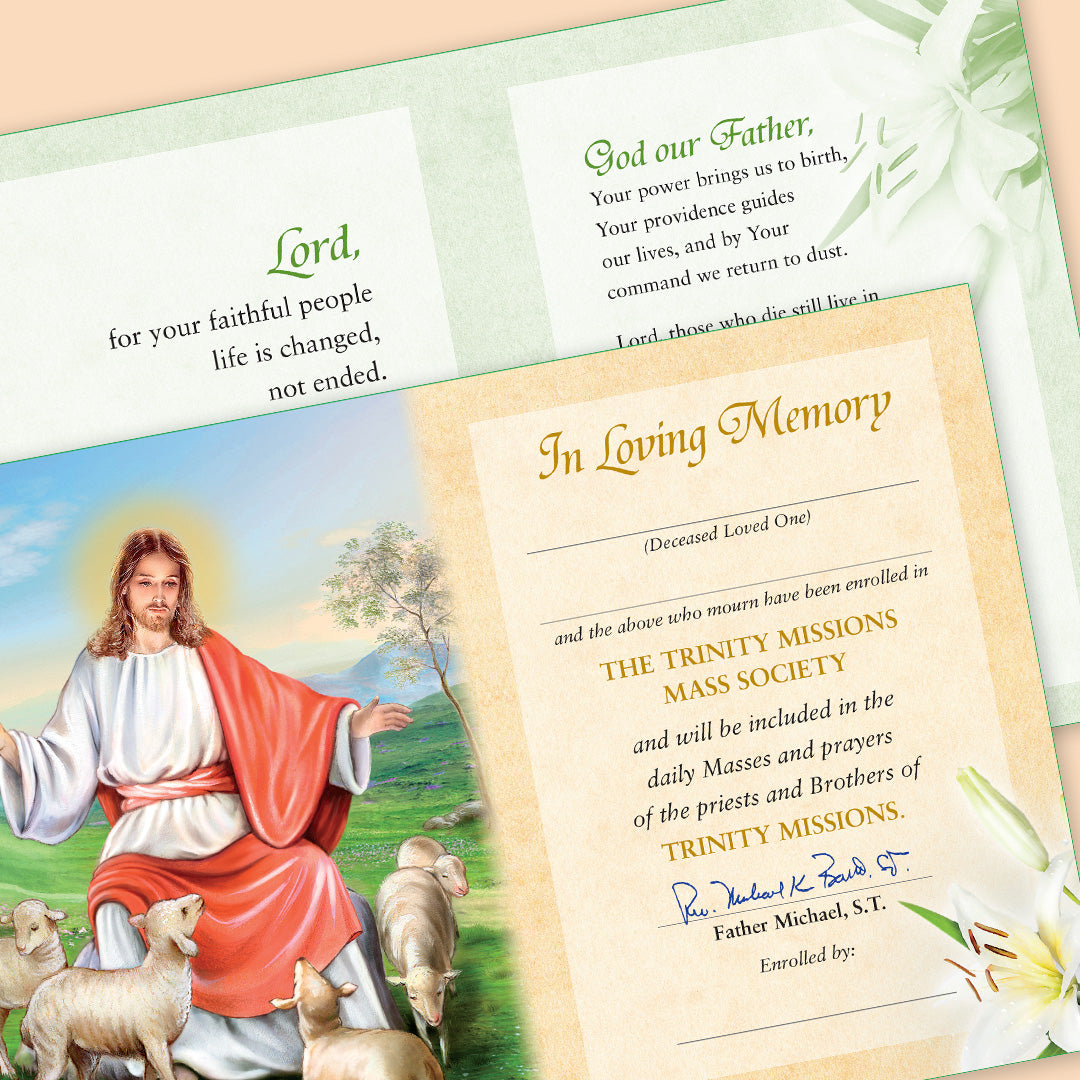 Memorial Mass Card – Trinity Missions